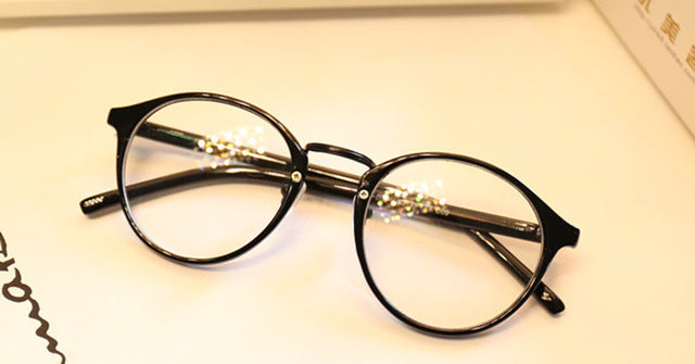 Cute Style Vintage Glasses Frame Round