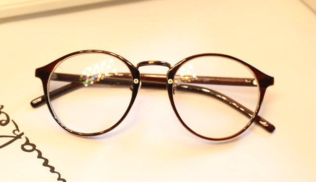 Cute Style Vintage Glasses Frame Round