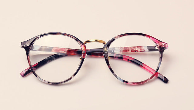 Cute Style Vintage Glasses Frame Round