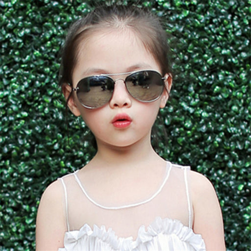 Children Goggle Girls Alloy Sunglasses
