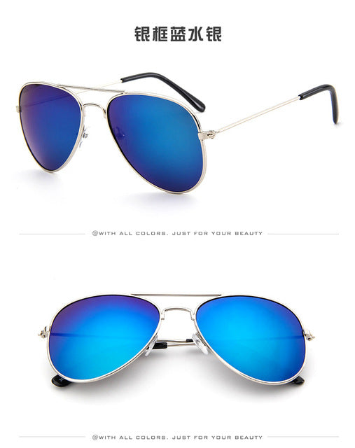 Children Goggle Girls Alloy Sunglasses