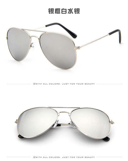 Children Goggle Girls Alloy Sunglasses