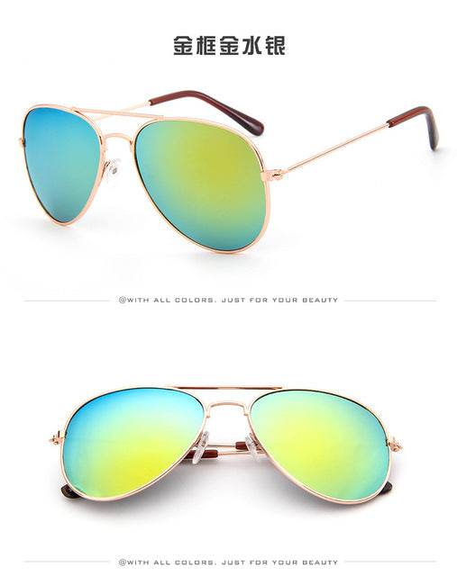 Children Goggle Girls Alloy Sunglasses