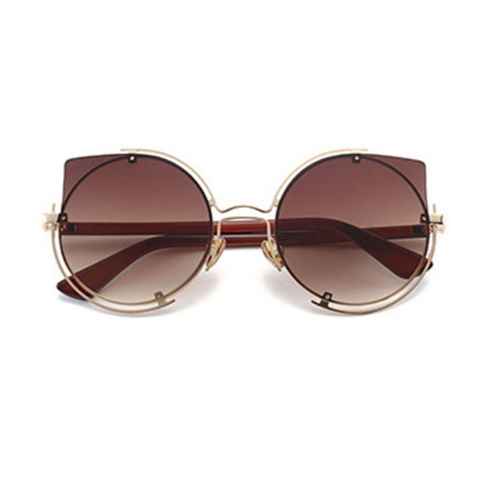 Gradient Color CatEye Frame Mirror
