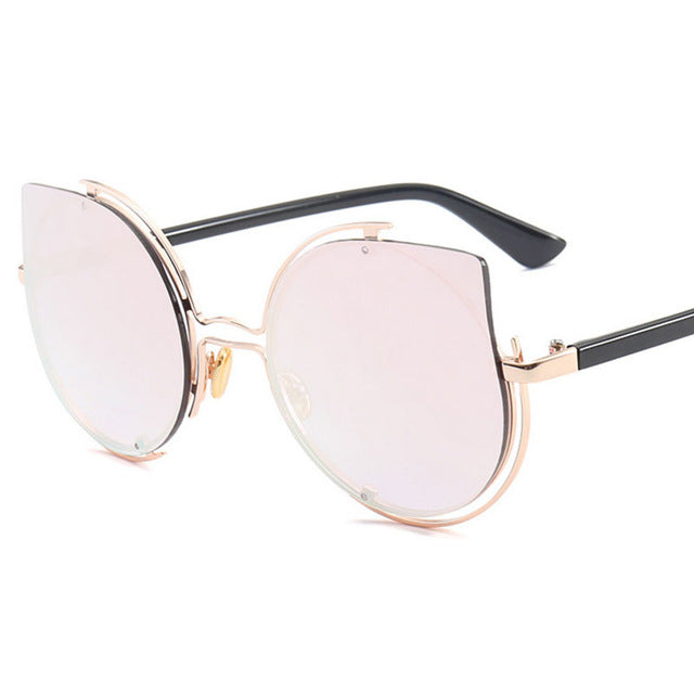 Gradient Color CatEye Frame Mirror