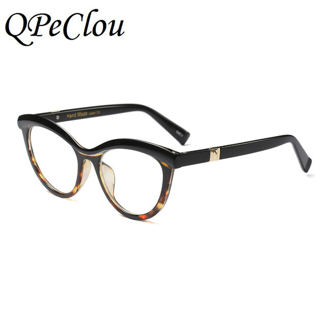 Cat Eye Leopard Glasses Frame