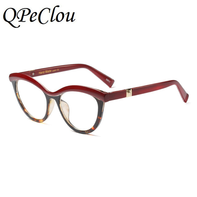Cat Eye Leopard Glasses Frame
