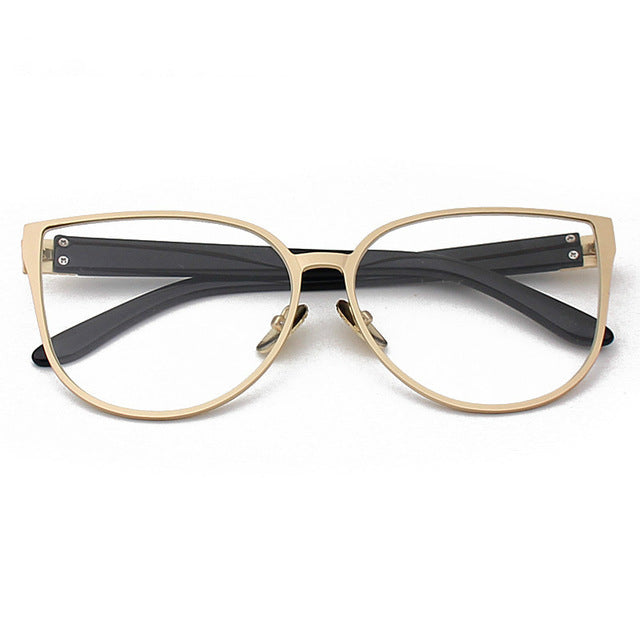 Golden Metal Frames Sunglasses
