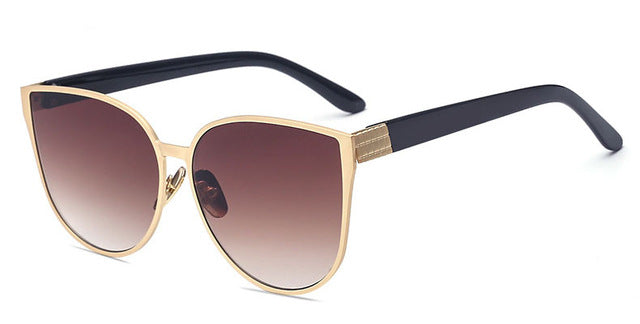 Golden Metal Frames Sunglasses