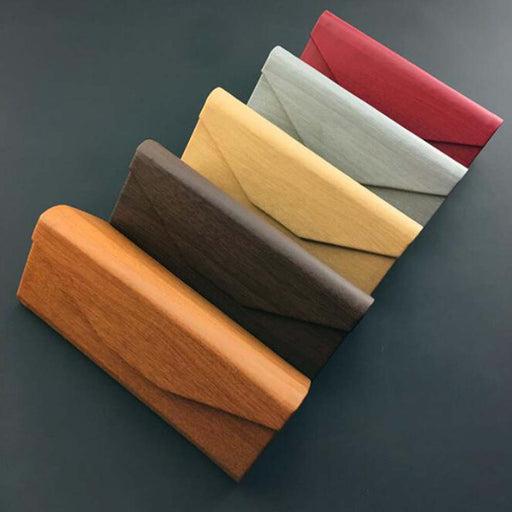 Portable Light Triangular Fold Glasses Case