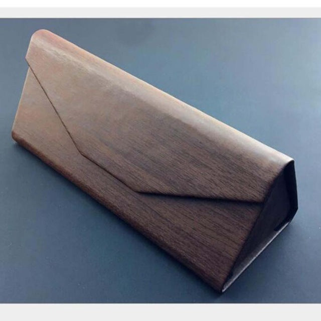 Portable Light Triangular Fold Glasses Case