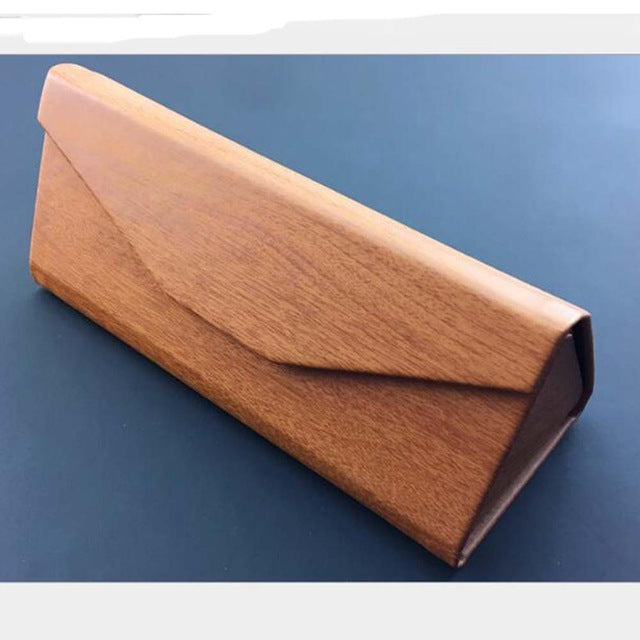 Portable Light Triangular Fold Glasses Case