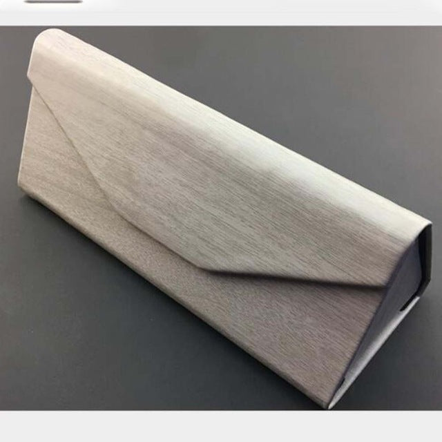 Portable Light Triangular Fold Glasses Case