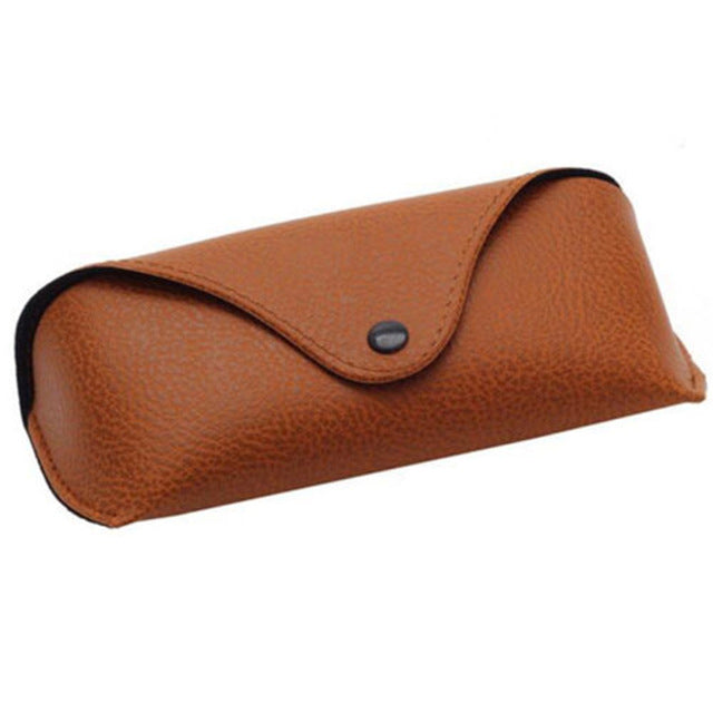 Portable Faux Leather Eye Glasses Box