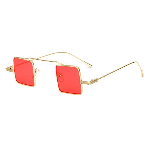 Small Square Red Sunglasses