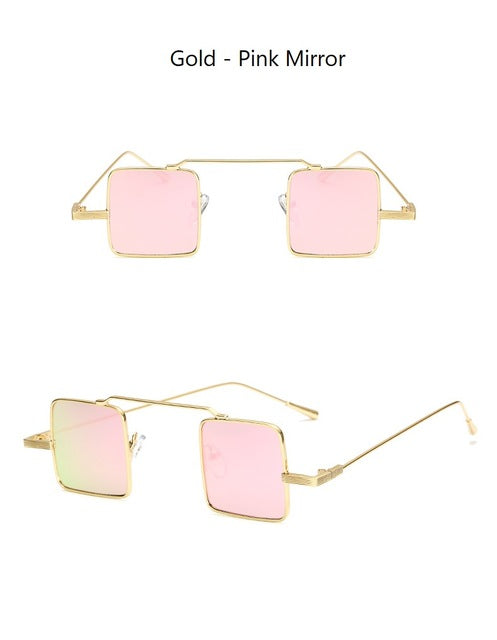 Small Square Red Sunglasses