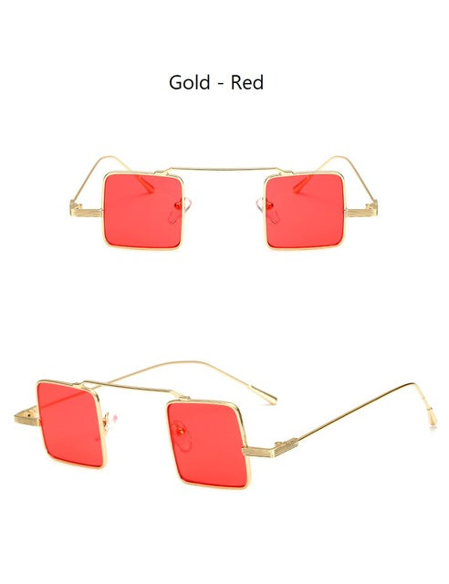 Small Square Red Sunglasses