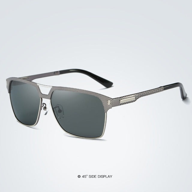 Classic Square Metal Polarized Sunglasses