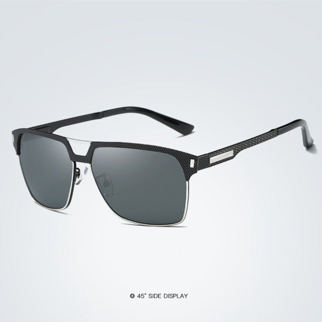 Classic Square Metal Polarized Sunglasses
