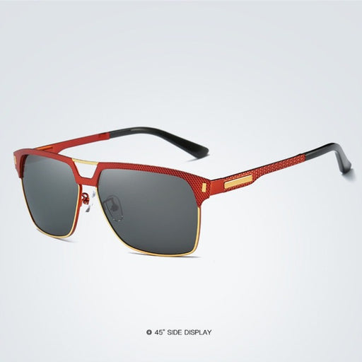 Classic Square Metal Polarized Sunglasses