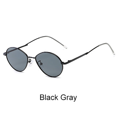 Oval Gothic Sunglasses Vintage Red