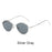 Oval Gothic Sunglasses Vintage Red