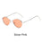 Oval Gothic Sunglasses Vintage Red