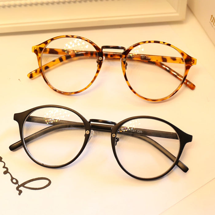 Cute Style Vintage Glasses Frame Round